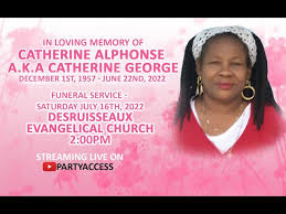 Funeral Service Of Catherine Alphonse a.k.a Catherine George
