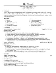 The last thing you want to do is plop a generic objective at the top of your teacher resume. Summer Teacher Resume Examples Created By Pros Myperfectresume