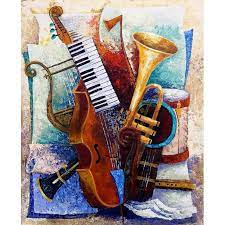Diamond painting kits now in sale, free worldwide shipping! 5d Diy Full Drill Diamond Painting Musical Instruments Cross Stitch Craft Walmart Com Walmart Com