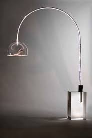 Alari Arc Lamp Solid Acrylic Block With Fibre Optic Lights Designed By Ben Rousseau Made By Rousseau Design Mid Century Lighting Lamp Arc Lamp