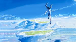 Weathering With You Text Less Poster 2560x1440 In 2020 Anime Wallpaper Blue Anime Anime