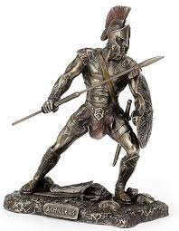 Achilleus Achilles Statue Hero Of The Trojan War Stu Home Aawu77539a4 In 2020 Greek Heroes Trojan War Statue