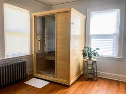 Peaceful rest after infrared sauna promoting deep sleep