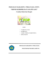 Selain pemilahan bahasa, dalam penulisan cerita juga pokok menurut. 32 Contoh Proposal Bisnis Keripik Singkong Info Dana Tunai
