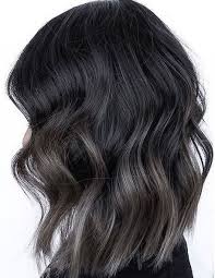 Black And Dark Grey Ombre Hair Steel Gray Hair Color Grey Hair Color Hair Styles Dark Grey Hair Color