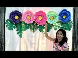 Floral Birthday Decoration At Home Paper Flowers Decoration For Birthday Paper Flowers Art Youtube For example, our version of coral will not exactly match the coral paint that you bought for your living room wall. paper flowers decoration for birthday
