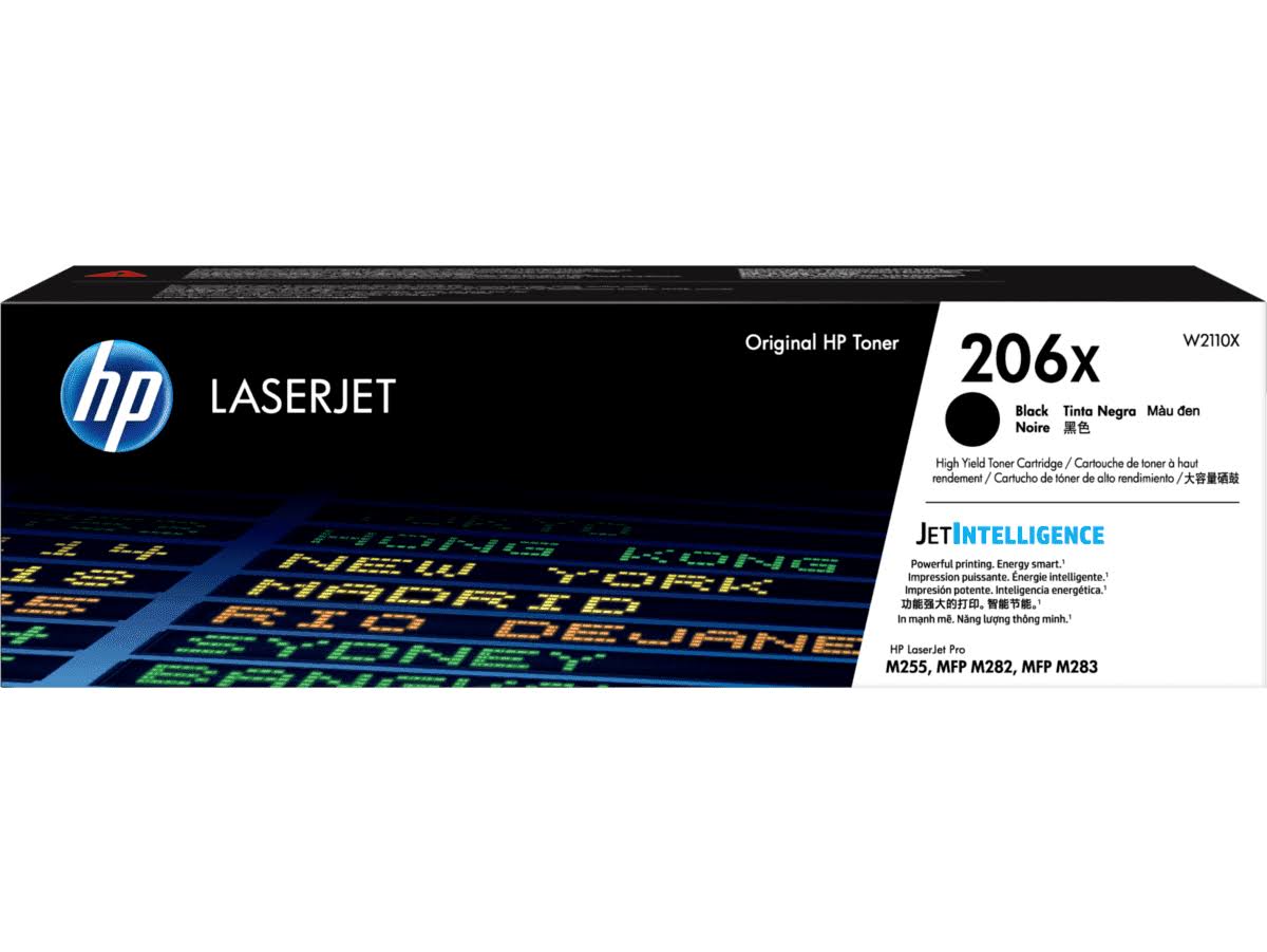 HP 206X Black High Yield Toner Cartridge w2110x