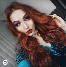 Love Red Hair And Green Velvet Beauty Redhead Makeup Hair Red Hair Hair Color Red Hair Makeup
