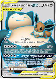 Eevee Y Snorlax Gx Union De Aliados Base De Datos De Cartas De Jcc Pokemon Com Eevee Snorlax Pokemon