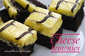 400gm coklat these mint cream cheese brownies are a favorite christmas dessert! Cheese Brownies Brownies Keju Buat Orang Lapo