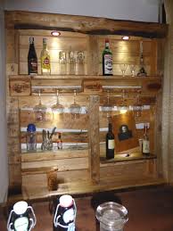 Beautiful Lit Pallet Liquor Stemware Shelf 1001 Pallets