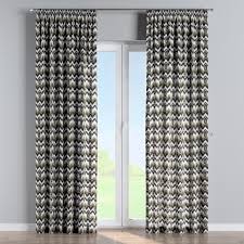 Sehr elegant und trotzdem effektvoll können. Vorhang Mit Krauselband Schwarz Beige 141 88 130 260 Cm Dekoria