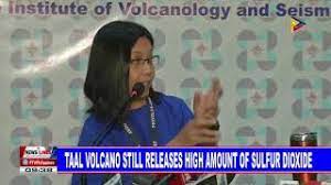 At night, the temperature drops below sulfur dioxide's freezing point. Taal Volcano Still Releases High Amount Of Sulfur Dioxide Youtube