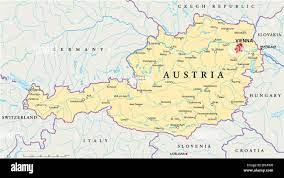 Vienna Austria On A Map Vienna, Austria, Danube, Map, Atlas, Map Of The World, Travel, Slovakia,  Alps Stock Vector Image & Art - Alamy