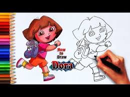 How To Draw Dora Dora Drawing Easy Drawing For Kids Dora Drawing Drawing For Kids Easy Drawings