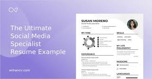 Social media resumes are now being used today for individuals who are interested in applying for social media related job positions since social media jobs are now being a trend in the world of business. Download Social Media Specialist Resume Example For 2021 Enhancv Com