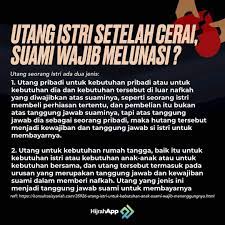 Kepemimpinan (qawamah) dan menafkahi keluarga. Islam Utang Istri Setelah Cerai Suami Wajib Melunasi Assalamu Alaikum Ustadz Saya Mau Tanya Siapa Yg Harus Melunasi Hutang Setelah Cerai Selama Sebelum Cerai Suami Saya Nganggur Dan Saya Punya Hutang Karna Untuk