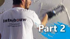 how to een wand stucen muur stucen part 2 opzetten en afreien youtube