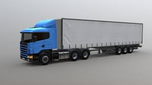 Semi Truck 3d Model Low Poly Models Poly Low Poly