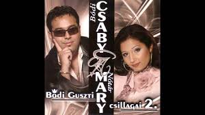 Gigolo, kicsi szívem, csók csók puszi, szoszi van lt → hungarian, italian (roman dialect) → nótár mary (25 songs translated 26 times to 3 languages). Majusi Orgonak Bodi Csaby Notar Mary Shazam