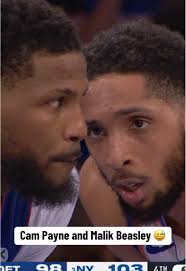 Cam Payne Staring at Malik Beasly