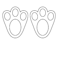 Bunny feet pattern bunny foot applique embroidery design by digitizing dolls free printable easter bunny footprints clean eating Easter Bunny Paw Template Printable Pdf Download