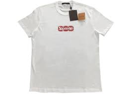 The fall winter collection comes in red, blue, black color and army camo monogram print. T Shirt Supreme Louis Vuitton Cheap Online