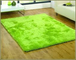 lime green rug