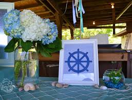 Make small of blue cloth diapers. Ahoy It S A Boy Nautical Baby Shower Life Is Sweet As A Peach