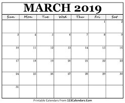 Printable March Month Calendar 2019 Printable Calendar Templates Blank Holidays Now after march 2021 calendar excel will not have any more problems. printable calendar templates blank holidays