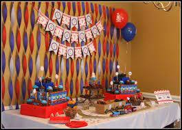 Image Result For Cake Ideas For 5 Year Old Boy Birthday Thomas The Train Third Birthday Party Third Birthday Train Birthday Banner