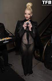 Anya Taylor-Joy Wears a 2nd See-Through Dress in New York (26 Photos) | # TheFappening
