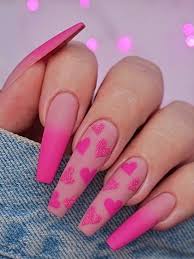 Best Valentine S Day Nail Art Ideas In 2020 Stylish Belles February Nails Nail Designs Valentines Pink Acrylic Nails