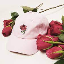 Kombucci Hat Rose Embroidery Rose Hat Snapback Outfit