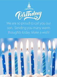 Happy Birthday Images For Him Free Blue Candles Happy Birthday Card For Son Birthday Greeting Cards By Davia Birthday Cards For Son Birthday Candle Card Happy Birthday Cards