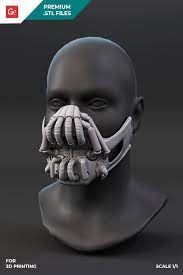 Fun Face Masks For 3d Printing Assembly Bane Mask Face Mask Superhero Wallpaper
