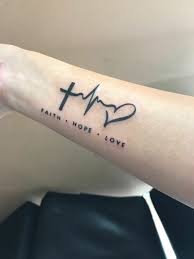 Liebe Glaube Hoffnung Tattoo Schrift Schwarz Einfarbig Unterarm Inchiostro Per Tatuaggi Tatuaggi Commemorativi Tatuaggi