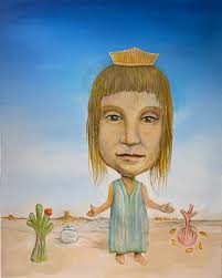 Cactus in Yellow Pot”-12x12 Acrylic