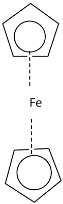 Ferrocene (Eclipsed) Structure In Vertical (A) And Horizontal (B) Views. |  Download Scientific Diagram