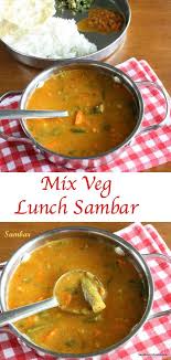South Indian Sambar Mix Vegetable Sambar Tamilnadu Sambar With Coconut Recipe Sambhar Recipe Food Mixed Vegetables