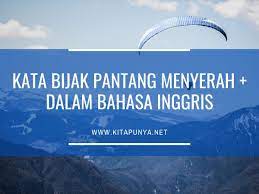 Kali ini ada beberapa kutipan bijak motivasi berbagai tema kehidupan seperti kesuksesan, cinta kumpulan kata kata bijak motivasi. 100 Kata Bijak Pantang Menyerah Never Give Up Dalam Bahasa Inggris