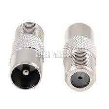 Jual Untuk Sambungkan Konektor type F female Ke Konektor TV RF / UHF | Shopee Indonesia