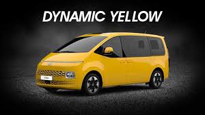Image result for Dynamic Yellow 2025 Staria