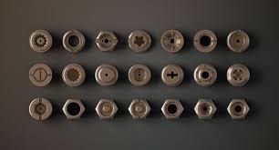 3d Futuristic Bolts Nuts Model Futuristic Bolt 3d Model