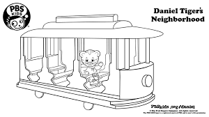Today we are coloring daniel tiger in his trolley pajamas along with his favourite stuffy tigey. Daniel With Trolley Coloring Page Kids Pbs Kids For Parents