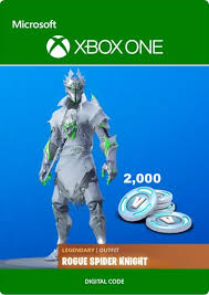 Console bundles are special deals that include a video game console with fortnite: Fortnite Legendary Rogue Spider Knight Outfit 2000 V Bucks Bundle Xbox One