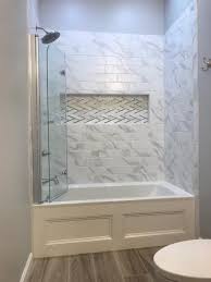 Tub and shower combos are available as prefabricated kits or can. Dreamline Aqua Fold 36 In X 58 In Frameless Hinged Tub Door In Chrome Shdr 3636580 01 The Home Depot Bathroom Tub Shower Bathroom Remodel Shower Bathrooms Remodel