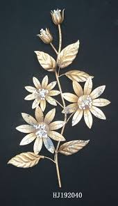 Brushed rose gold metal effect uk plug socket stickers bedroom living room decor. Gold Metal Wall Art Metal Flowers For Wall Decoration China Wall Decor And Metal Wall Art Flowers Price Made In China Com