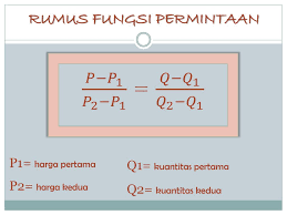 Fungsi permintaan adalah fungsi yang menunjukkan hubungan antara tingkat harga (p) dengan jumlah barang atau jasa yang diminta (qd), yang dirumuskan sebagai berikut: Fungsi Permintaan Dan Fungsi Penawaran Ppt Download