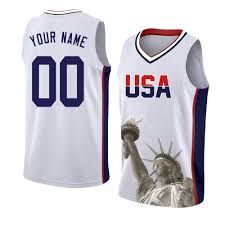 32 99 45 99 Custom America 1 White And Navy Basketball Jersey For Veterans Day Independence Day Jerseys Outfit Custom Basketball Jersey Design